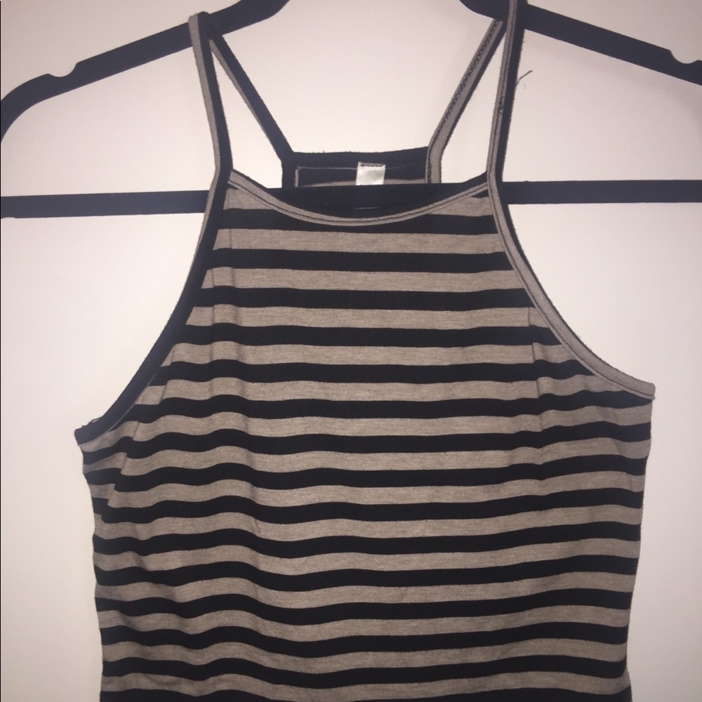 Striped halter top